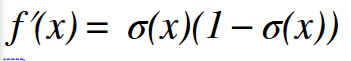 derivative sigmoid function